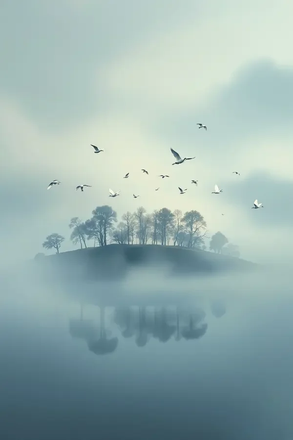 白鹭与山（Egret and Mountain）海报 - 红粉影视